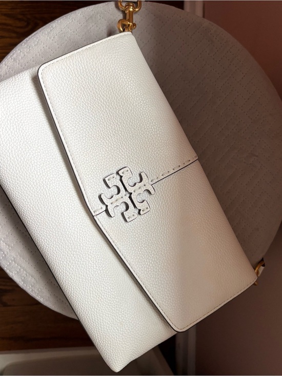 Tory Burch Handbags - Tory Burch White Leather McGraw CrossBody Bag